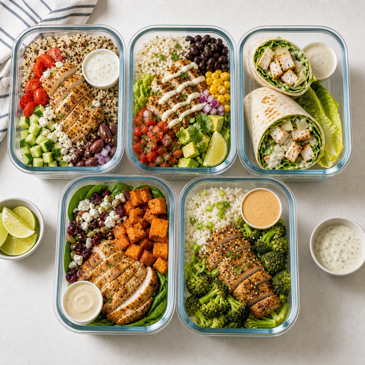 5-Day Air Fryer Chicken Lunch Meal Plan