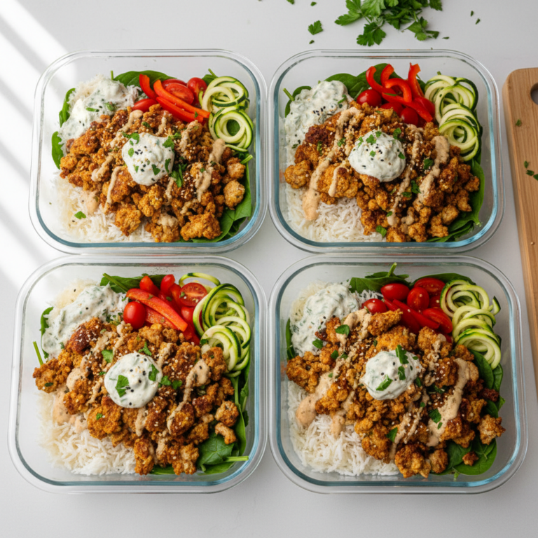 Air Fryer Turkey Burger Bowls